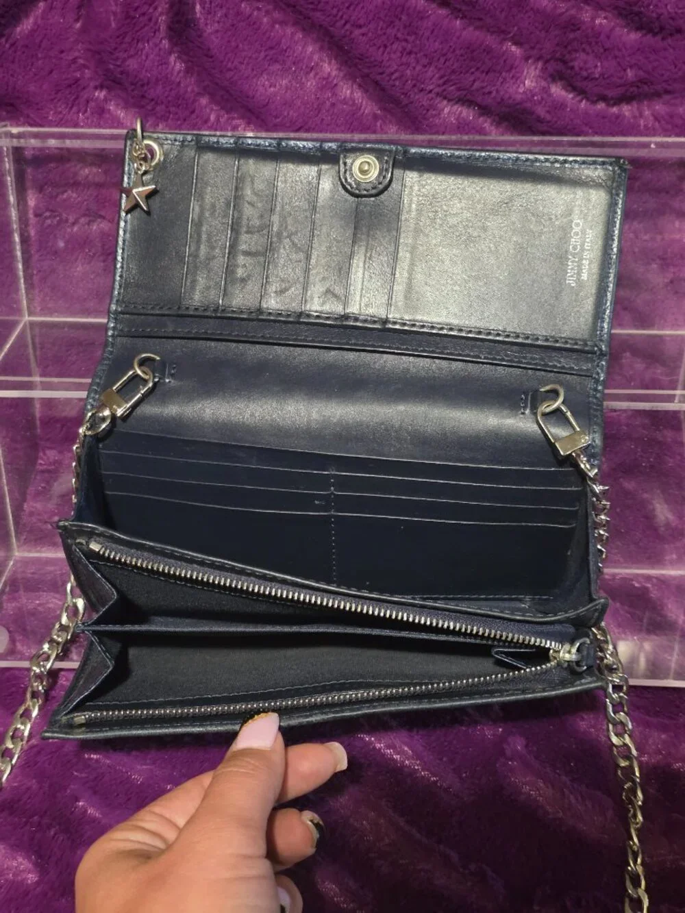 Jimmy Choo Milla Star Studs Wallet/Crossbody